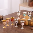 thumbnail image 1 of Joernso Drinking Glass Stylish Fine Workmanship Zinc Alloy Creative Retro Colourful Goblet Wine Cup for Bar, 1 of 8