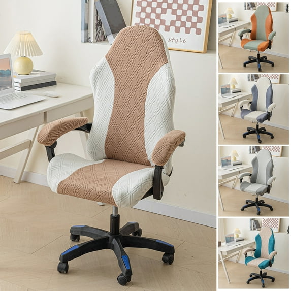 Joernso E-sports Gaming Chair Cover Thickened Fabric Wear Resistant Non-Fading Washable Universal Size Easy Installation Swivel Chair Protector Cover
