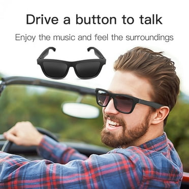 Joernso E10 Smart Glasses with Mic Rainproof UV Resistant Bluetooth-compatible Hands-free Call Audio Sunglasses for Driving