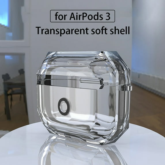 Joernso Earbud Protective Sleeve Shock-proof Anti-drop Waterproof Transparent TPU Bluetooth-compatible Earphone Case for Airpods 3/Pro