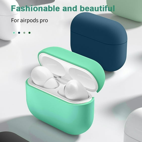 Joernso Earphone Protective Case Shock-proof Anti-fall Soft Silicone Solid Color Wireless Sports Earbud Spilt Protector for Airpods Pro2