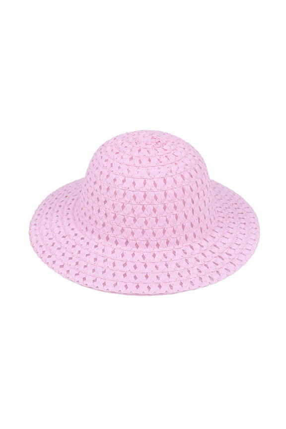 Easter Bonnet Straw Hat for Kids DIY Easter Straw Woven Hat Spring Party Summer Beach Accessory for Easter Party Fancy Dress Supplies