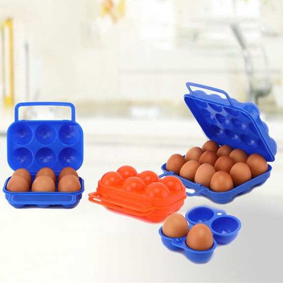 Joernso Egg Box Shockproof Kitchen Gadget PP Picnic Egg Storage Container for Home