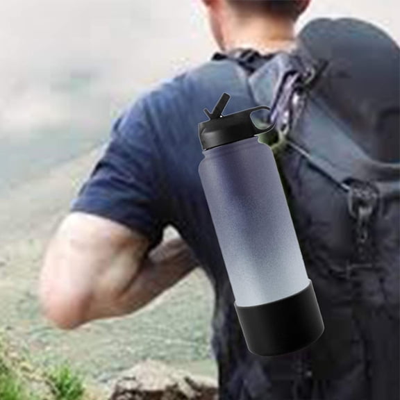 Joernso Elastic Tear-resistant Bottle Bottom Cover Silicone Practical Vent Hole Bottle Bottom Protector for Home