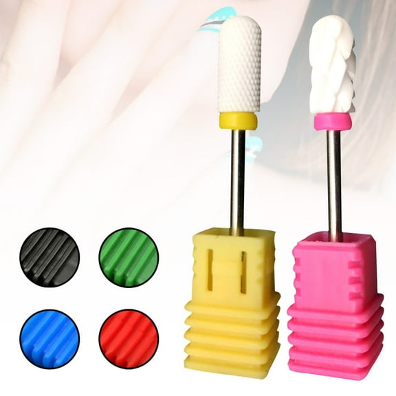 Joernso Electric Nail File Round End Drill Bit Cuticle Clean Polishing Manicure Tool