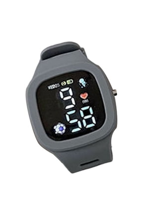 Electronic Watch Battery-operated Adjustable Comfortable Shockproof Wear-resistant Precise Time Square Dial Student Sports Digital Wristwatch for School