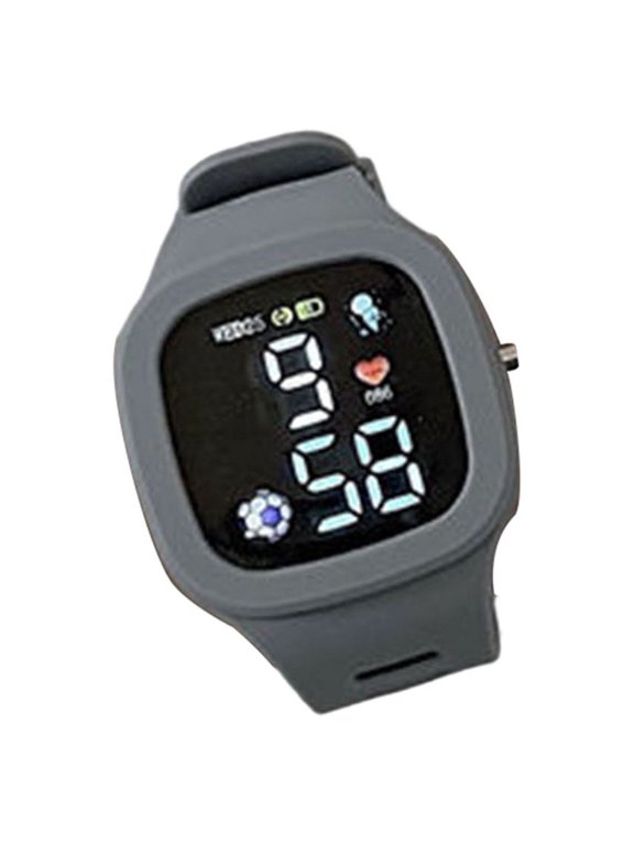 Electronic Watch Battery-operated Adjustable Comfortable Shockproof Wear-resistant Precise Time Square Dial Student Sports Digital Wristwatch for School