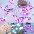 thumbnail image 1 of Joernso Fairy Light Romantic Warm Atmosphere Home Decoration Fabric Love Heart LED Hanging Lamp for Valentines Day, 1 of 8