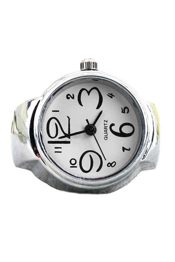Finger Ring Watch Multifunctional Decorative Alloy Time Display Jewelry Accessories for Women