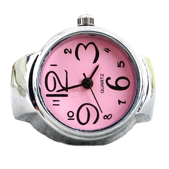 Joernso Finger Ring Watch Multifunctional Decorative Alloy Time Display Jewelry Accessories for Women