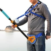 Joernso Fishing Waist Support Adjustable Protective Lightweight Fishing Waist Belt Harness Rod Holder for Angling