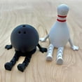thumbnail image 1 of Joernso Flexible Bowling Buddy Bowling Pin Ball Desk Buddy with Articulated Legs 3D Printed Bowling Themed Ornament Gifts for Bowling Enthusiasts, 1 of 8