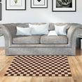 thumbnail image 1 of Joernso Floor Mat Retro Comfortable Rectangle Checkerboard Pattern Bedside Carpet for Bedroom, 1 of 8