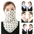 thumbnail image 1 of Joernso Floral Women Anti UV Dust Thin Chiffon Outdoor Neck Face Cover Veil Scarf Shawl, 1 of 8