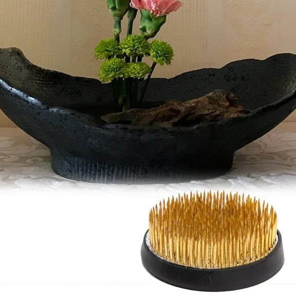 Joernso Flower Frog Durable Flower Fixed Tool Round Fine Workmanship Compact Flower Arrangement Pin Holder for Garden