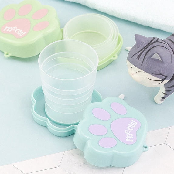 Joernso Foldable Cup Cute Small Creative Outdoor Foldable Mini Plastic Collapsible Cup for Travel