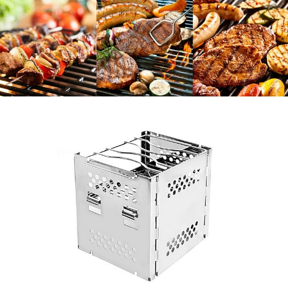 Joernso Foldable Multi-function Stainless Steel BBQ Oven Cooker for Camping