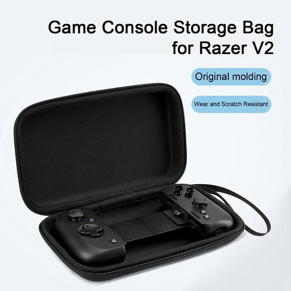 Joernso Game Console Storage Bag for Razer v2 Game Controller Storage Box Scratch-resistant Shockproof Wear-resistant Portable Carrying Case Deck Game Console Accessories With Wrist Starp