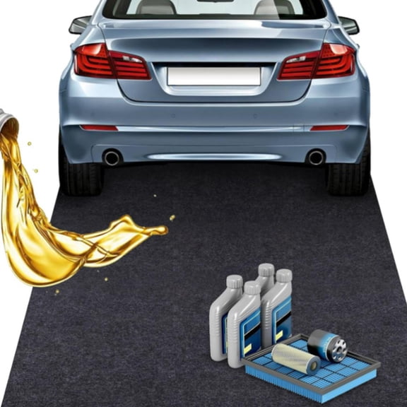 Joernso Garage Floor Mat for under Car Non-Slip Oil Spill Mat Absorbent Felt Garage Mat with Rubber Backing for Car Maintenance Storage