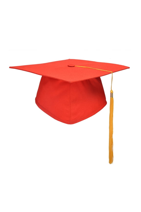 Graduation Cap with Tassel Bachelors Hat with Adjustable Size Elastic Band Graduation Dress Accessory Master Degree Graduation Ceremony Hat