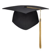 Joernso Graduation Cap with Tassel Bachelors Hat with Adjustable Size Elastic Band Graduation Dress Accessory Master Degree Graduation Ceremony Hat