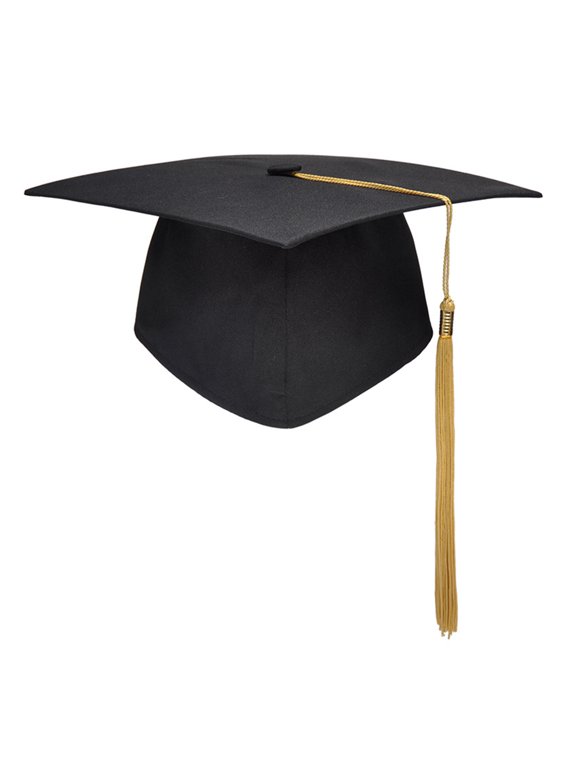 Graduation Cap with Tassel Bachelors Hat with Adjustable Size Elastic Band Graduation Dress Accessory Master Degree Graduation Ceremony Hat