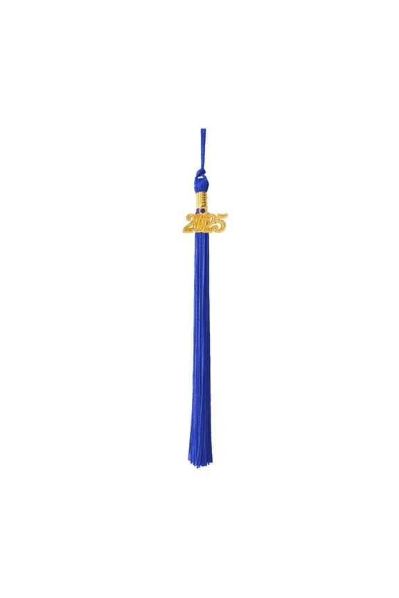 Graduation Hat Tassel with 2025 Date Charm Solid Color 40cm Length Cap Hornor Tassel for Master Bachelor School Graduation Season