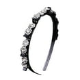 thumbnail image 1 of Joernso Hair Hoop Band with Clips Non-slip Shiny Rhinestone Inlay Headdress Hairstyle Fixing Acrylic Women Girls Bangs Clip Headband Cute Headwear Hair Accessories, 1 of 7