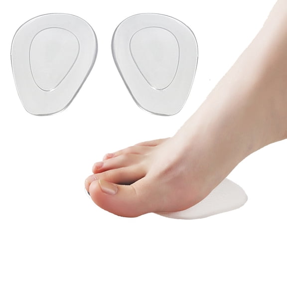 Joernso Half Length Foot Cushions Metatarsal Arch Support Pad Massage Feet Shoe Insole