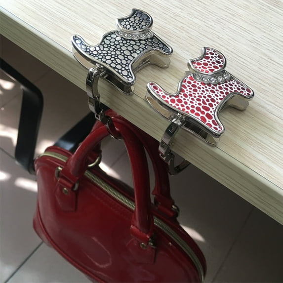 Joernso Handbag Hanger Easy Carry Reusable Cats Shaped Gift Shining Table Purse Rack for Bedroom
