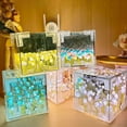thumbnail image 1 of Joernso Handmade DIY Tulips Cube Mirror Lamp Soft Glow Easy to Install Romantic Tulips Flower Night Light Desktop Decoration, 1 of 8