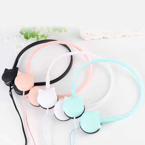 Joernso Headset with Mic Wired Cartoon Design Stereo Music Headphones for Smart Phone