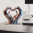 thumbnail image 1 of Joernso Heart Hands Sculpture Wooden Hearts Hand Sculptures Love Gesture Resin Statue Valentine Day Decorative Ornament, 1 of 7