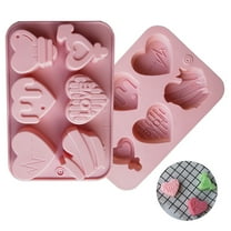 Joernso Heart Shape DIY Cake Mold Silicone 6 Cavity Valentines Day Candy Mold for Baking