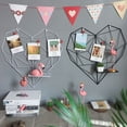 thumbnail image 1 of Joernso Heart Shape Grid Mesh Picture Rack Photos Holder Shelf Wall Hanging Home Decor, 1 of 8