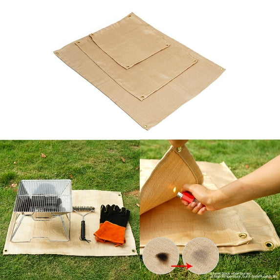 Joernso Heavy Duty Glass Fiber Fire Retardant Blanket Fireproof Thermal Resistant Mat
