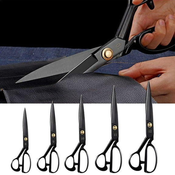 Joernso High Carbon Steel Tailor Scissors Sharp Blade Metal Fabric Scissors Multipurpose Dressmaker Sewing Embroidery Faux Leather Craft Cutting Shears
