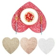 thumbnail image 1 of Joernso Hollow Heat Resistant Placemat Heart shaped Table Mat Anti Scalding Wear Resistant Material Mat for Home Dining Wedding Decoration, 1 of 7