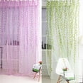 thumbnail image 1 of Joernso Home Tree Glass Yarn Willow Curtain Tulle Room Decor Curtain Sheer Panel Drapes, 1 of 8