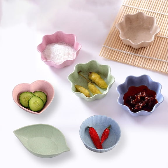 Joernso Household Mini Plastic Sauce Tray Tableware Kitchen Picnic Small Plate