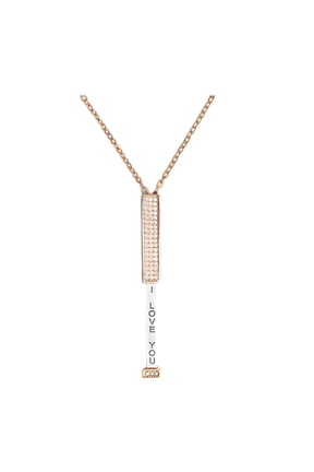 I Love You Hidden Message Necklace Hidden Secret Message Slider Necklace Adjustable Length Retractable Rod Necklace with Hidden Message Romantic Gifts for Her