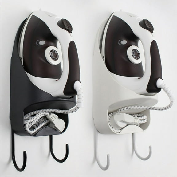 Joernso Iron Board Hanger Wall Mount Electric Iron Holder Heat Resistant Ironing Board Storage Laundry Room Organizer for Home Bedroom Hotel