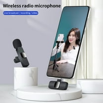 Joernso K9 Wireless Microphone High Sensitivity Noise Reduction Black Mobile Phone Wireless Lapel Microphone for Live Streaming