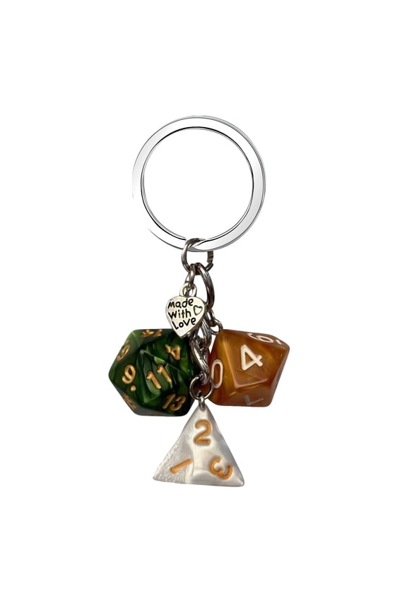 Keychain Pendant Dice Charm Lightweight Portable Acrylic Keychain Phone Bag Keyring Smooth Surface Keychain