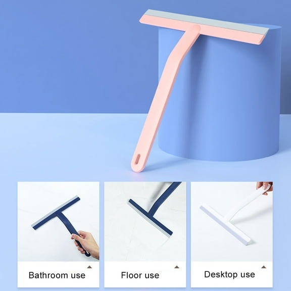 Joernso Kitchen Bathroom Squeegee Glass Wall Brush Window Wiper Cleaner with Handle