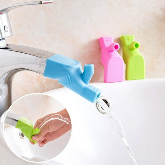 Joernso Kitchen Tap Silicone Water Faucet Extender Kids Bathroom Washing Hands Aids