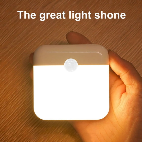 Joernso LED Night Light with Human Body Sensor Super Bright Flicker Free Rechargeable Battery Operated Wireless Cabinet LED Light