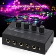 thumbnail image 1 of Joernso MA400 US/UK/EU/AU Plug Headphone Amplifier 4 Channels Mini Stereo Audio Earphone Amplifier with Power Adapter for Studio, 1 of 8