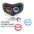 thumbnail image 1 of Joernso Magnetic Glasses Frame Quick Disassemble VR Lens Inserts Protect Display Eyes Stable Posture VR Glasses Frame for Meta Quest2, 1 of 8