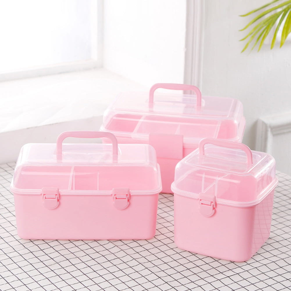Joernso Medicine Box 2 Layer Emergency First Aid Kit Storage Box ...